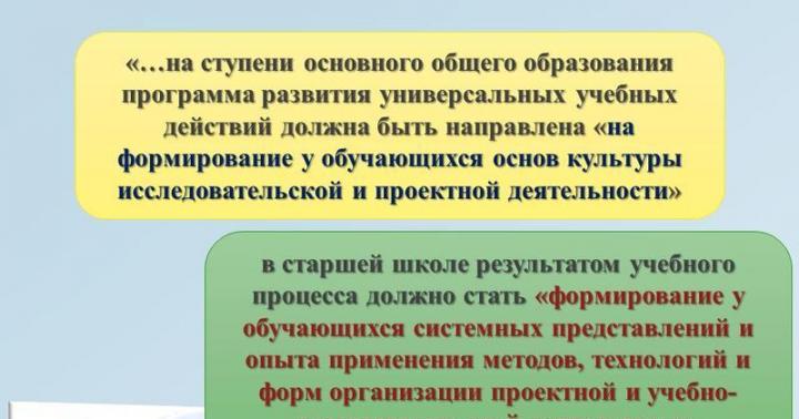 Lucrări de cercetare pe tema limbii ruse